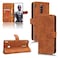 Case cover For ZTE nubia Red Magic 8 Pro 5G Skin Feel Magnetic Flip Leather Phone Case(Brown)