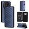 Case cover For ZTE Blade V70 Max / nubia V70 Max Cubic Grid Texture Flip Leather Phone Case(Blue)