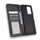 Case cover For ZTE Blade V40 Pro Magnetic Buckle Retro Texture Leather Phone Case(Black)