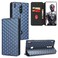 Case cover For ZTE nubia RedMagic 8 Pro 5G / 8 Pro+ Cubic Grid Texture Flip Leather Phone Case(Blue)