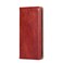 Case cover For ZTE Libero 5G III Gloss Oil Solid Color Magnetic Leather Phone Case(Brown)