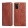 Case cover For ZTE Libero 5G III Gloss Oil Solid Color Magnetic Leather Phone Case(Brown)