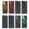 Case cover For ZTE Blade A52 Q Shadow 1 Series TPU + PC Phone Case with Ring(Yellow)