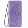 Case cover For Google Pixel 4A Butterfly Love Flower Embossed Horizontal Flip Leather Case with Bracket / Card Slot / Wallet / Lanyard(Grey)
