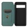 Case cover For Google Pixel 6 Pro Carbon Fiber Texture Horizontal Flip TPU + PC + PU Leather Case with Card Slot(Black)
