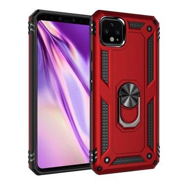 Case cover For Google Pixel 4XL Shockproof TPU + PC Protective Case with 360 Degree Rotating Holder(Red)
