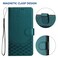 Case cover For Google Pixel 8 Pro Honeycomb Embossing RFID Leather Phone Case(Peacock Green)
