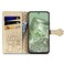 Case cover For Google Pixel 7 Cat and Dog Embossed Leather Phone Case(Gold)