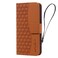 Case cover For Google Pixel 8 Business Diamond Buckle Leather Phone Case with Lanyard(Brown)