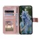 Case cover For Google Pixel 9a Totem Flower Embossed Leather Phone Case with Lanyard(Rose Gold)