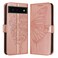 Case cover For Google Pixel 6 Embossed Butterfly Leather Phone Case(Rose Gold)
