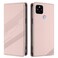 Case cover For Google Pixel 4a 5G / 5 XL Embossed Multi-functional Wallet Retro Leather Phone Case(Pink)