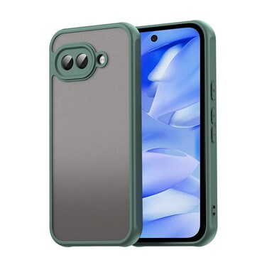 Case cover For Google Pixel 9a Fan Dun Series TPU Hybrid PC Frosted Phone Case(Green)