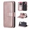 Case cover For Google Pixel 5 Multifunctional Magnetic Copper Buckle Horizontal Flip Leather Case with Bracket &amp; 10 Card Slots &amp; Wallet &amp; Photo Frame(Rose Gold)