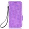 Case cover For Asus ROG Phone 3 Strix / 3 ZS661KL Symmetrical Triangle Leather Phone Case(Purple)