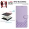 Case cover For Asus ROG Phone 8 / 8 Pro Honeycomb Embossing RFID Leather Phone Case(Light Purple)