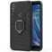 Case cover For Asus Zenfone Max Pro (M1) ZB601KL Shockproof PC + TPU Protective Case with Magnetic Ring Holder(Black)
