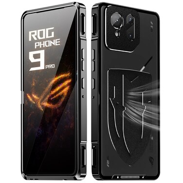 Case cover For ASUS ROG Phone 9 / 9 Pro Metal Cooling Phone Case(Black)