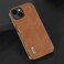 Case cover For iPhone 15 ABEEL Cowhide Texture PU Phone Case(Brown)