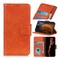 Case cover For Motorola Moto G62 5G Nappa Texture Leather Phone Case(Orange)