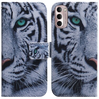 Case cover For Motorola Moto G Stylus 4G 2022 Coloured Drawing Leather Phone Case(Tiger)