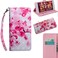 Case cover 3D Painting Pattern Coloured Drawing Horizontal Flip TPU + PU Leather Case with Holder &amp; Card Slots &amp; Wallet for Motorola E5 Plus(Red FLower)