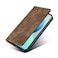 Case cover For Motorola Moto G Stylus/G Pro RFID Anti-theft Brush Magnetic Leather Phone Case(Brown)