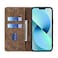Case cover For Motorola Moto G Stylus/G Pro RFID Anti-theft Brush Magnetic Leather Phone Case(Brown)