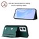 Case cover For Motorola Edge 50 Fusion Skin Feel Four Card Slots Phone Case with Wrist Strap(Green)