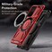 Case cover For Motorola G Pure / Moto G Play 2023 Armor II Series MagSafe Magnetic Holder Phone Case(Red)
