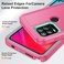 Case cover For Motorola Moto G Stylus 5G Rugged PC + Silicone Phone Case with Holder(Rose Red+Light Green)