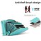 Case cover For Motorola Razr 40 Long and Short Lanyard Zipper Card Slot Foldable Phone Case(Mint Green)