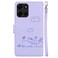 Case cover For Motorola Moto G 5G 2025 Cute Cats RFID Leather Phone Case(Purple)