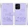 Case cover For Motorola Moto G 5G 2025 Cute Cats RFID Leather Phone Case(Purple)
