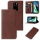 Case cover For Motorola Moto Defy 2021 Magnetic Closure Leather Phone Case(Brown)