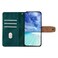 Case cover For Motorola Moto G55 5G Color Stitching Skin Feel Leather RFID Blocking Phone Case(Green)