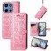 Case cover For Motorola Moto G 2025 Cat and Dog Embossed Leather Phone Case(Pink)