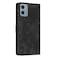 Case cover For Motorola Moto G05 / E15 Mandala Embossed Retro Frosted Leather Phone Case(Black)