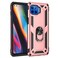 Case cover For Motorola Moto G 5G Plus Shockproof TPU + PC Protective Case with 360 Degree Rotating Holder(Rose Gold)