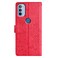 Case cover For Motorola Moto G31 / G41 Butterflies and Flowers Leather Phone Case(Red)
