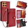 Case cover For Motorola Moto G15 / G15 Power Zipper Bag Leather Phone Case(Red)