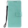 Case cover For Motorola Moto G55 Totem Flower Embossed Leather Phone Case with Lanyard(Green)