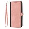 Case cover For Motorola Moto G53 / G13 / G23 Side Buckle Double Fold Hand Strap Leather Phone Case(Pink)