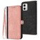 Case cover For Motorola Moto G53 / G13 / G23 Side Buckle Double Fold Hand Strap Leather Phone Case(Pink)
