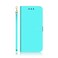 Case cover For Motorola Moto G42 Imitated Mirror Surface Horizontal Flip Leather Phone Case(Mint Green)