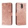Case cover For Motorola Moto G4 Lace Flower Embossing Flip Leather Phone Case(Rose Gold)