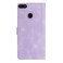 Case cover For Motorola Moto E6 Play Flower Butterfly Embossing Pattern Leather Phone Case(Purple)
