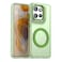Case cover For Motorola Edge 50 Neo Candy Magsafe PC Hybrid TPU Phone Case(Green)