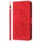Case cover For Motorola Moto G Play 2025 Tulips Embossed Leather Phone Case with Lanyard(Red)