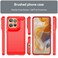 Case cover For Motorola Moto S50 Carbon Fiber Brushed Texture TPU Phone Case(Red)